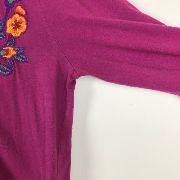 Johnny Was Floral Embroidered Top L - Picture 3 of 7